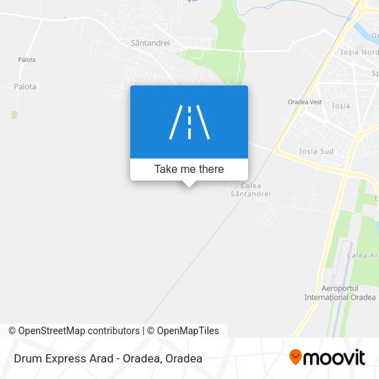 Drum Express Arad - Oradea map