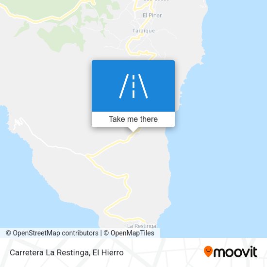 Carretera La Restinga map