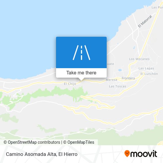 Camino Asomada Alta map
