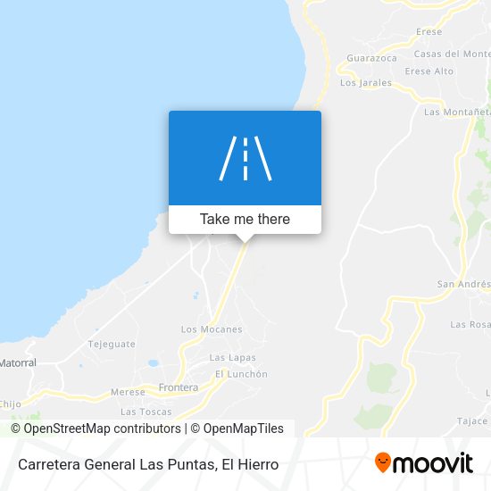 Carretera General Las Puntas map