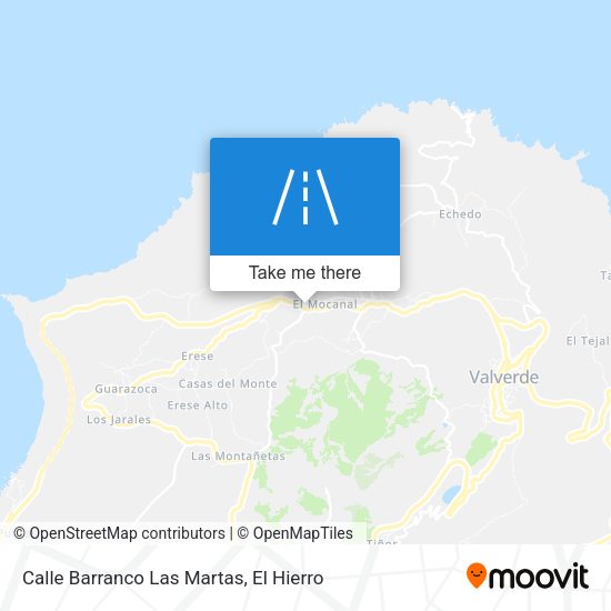 Calle Barranco Las Martas map