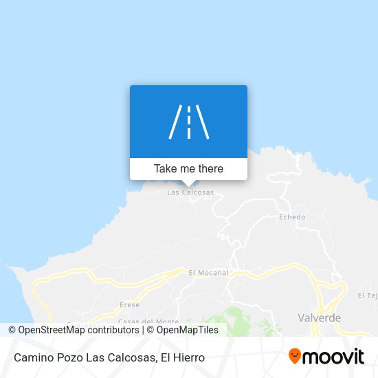 Camino Pozo Las Calcosas map