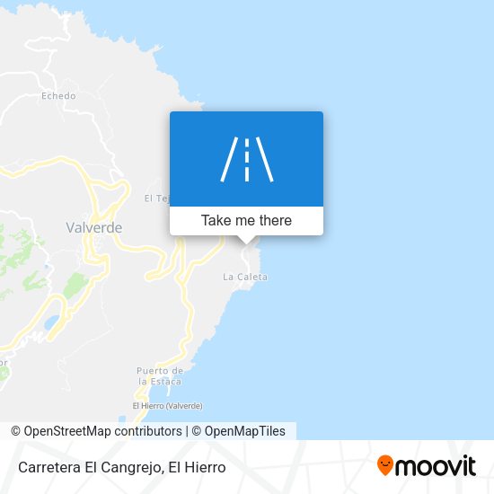 Carretera El Cangrejo map