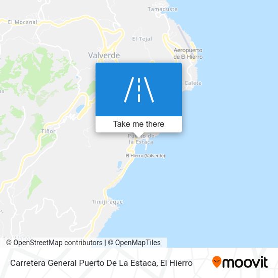 Carretera General Puerto De La Estaca map