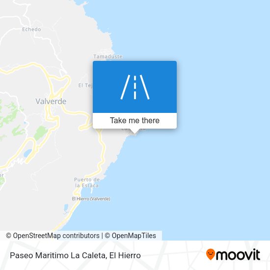 Paseo Maritimo La Caleta map