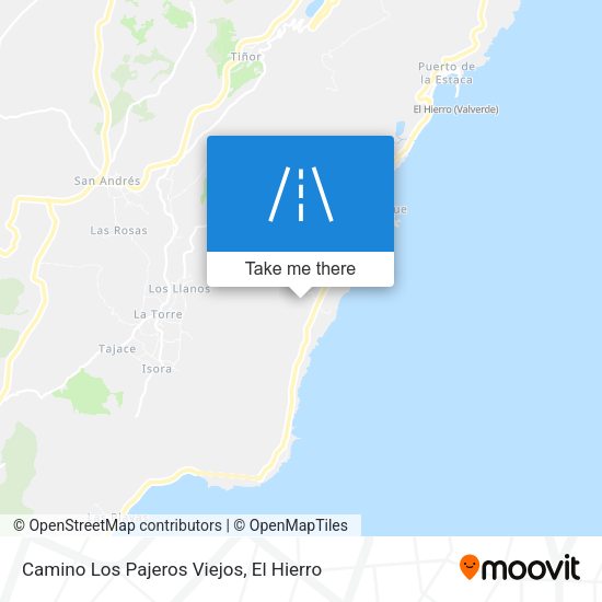 Camino Los Pajeros Viejos map