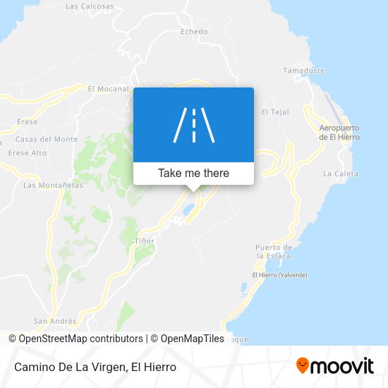 Camino De La Virgen map