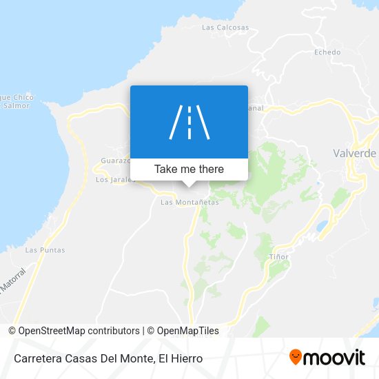 Carretera Casas Del Monte map