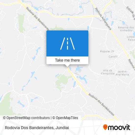 Rodovia Dos Bandeirantes map