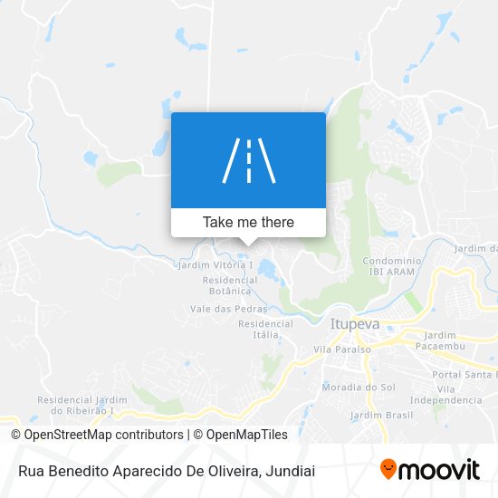 Rua Benedito Aparecido De Oliveira map