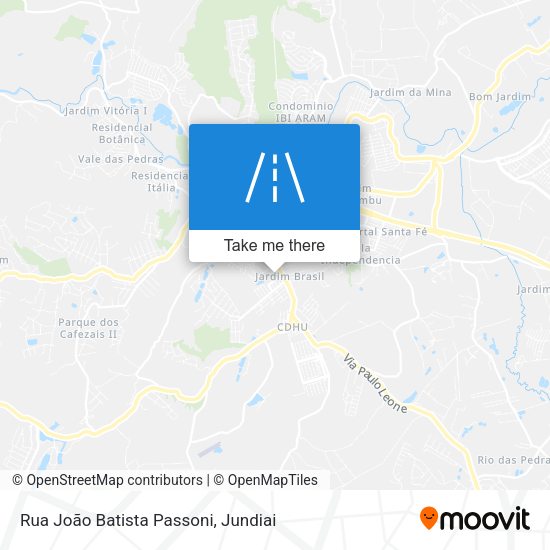 Rua João Batista Passoni map