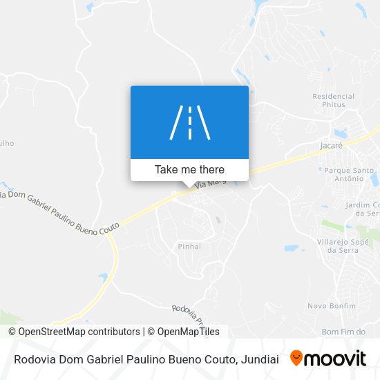 Rodovia Dom Gabriel Paulino Bueno Couto map