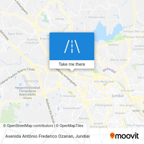 Avenida Antônio Frederico Ozanan map