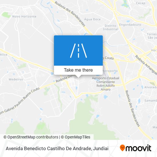 Mapa Avenida Benedicto Castilho De Andrade