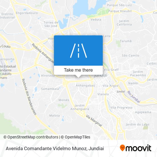 Avenida Comandante Videlmo Munoz map