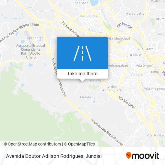 Mapa Avenida Doutor Adilson Rodrigues