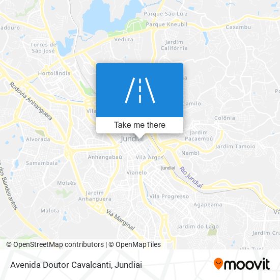 Mapa Avenida Doutor Cavalcanti