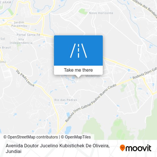 Avenida Doutor Jucelino Kubistichek De Oliveira map