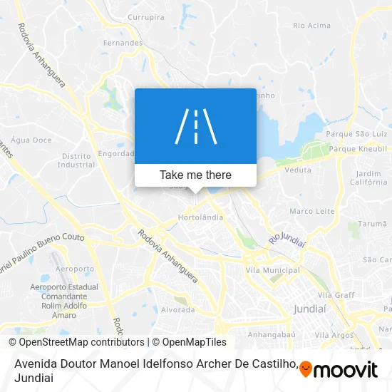 Avenida Doutor Manoel Idelfonso Archer De Castilho map
