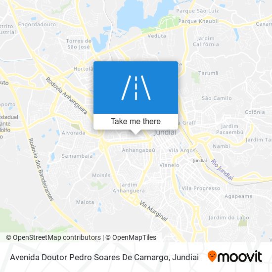 Mapa Avenida Doutor Pedro Soares De Camargo