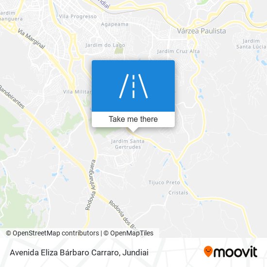 Mapa Avenida Eliza Bárbaro Carraro