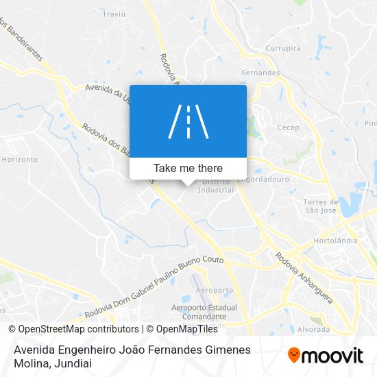 Avenida Engenheiro João Fernandes Gimenes Molina map