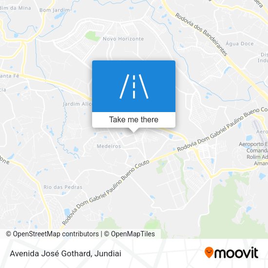 Avenida José Gothard map
