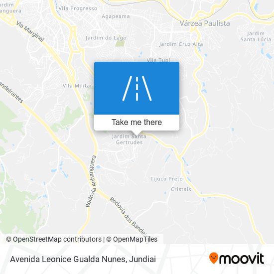 Mapa Avenida Leonice Gualda Nunes