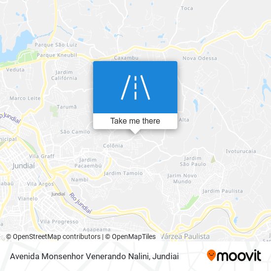 Mapa Avenida Monsenhor Venerando Nalini