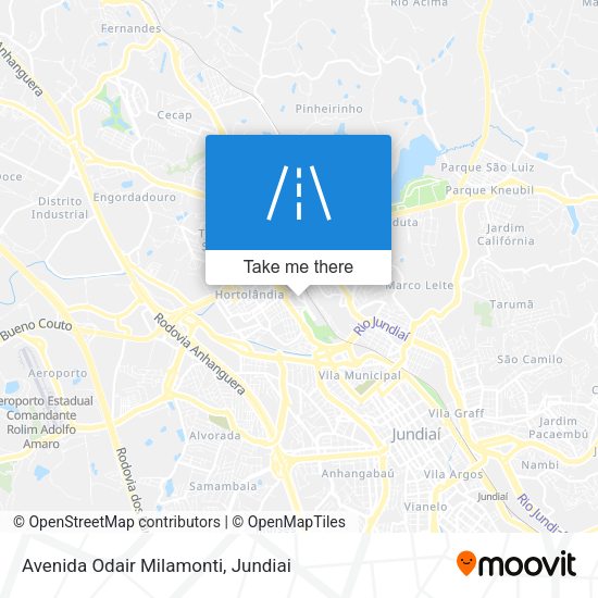 Avenida Odair Milamonti map