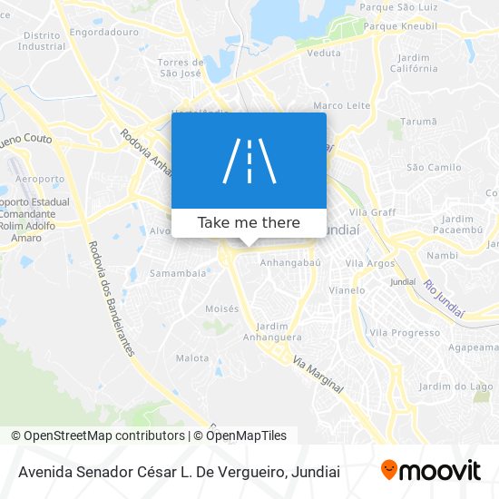 Mapa Avenida Senador César L. De Vergueiro