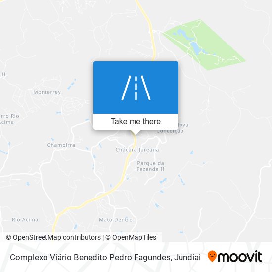 Mapa Complexo Viário Benedito Pedro Fagundes