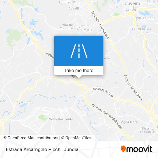 Estrada Arcarngelo Picchi map