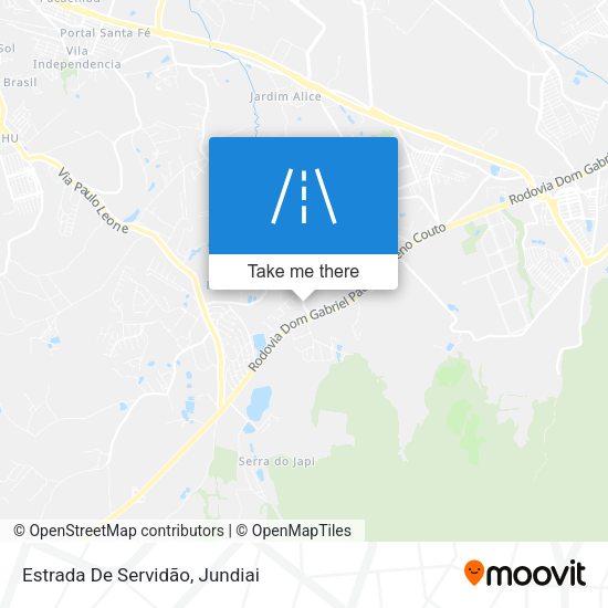 Estrada De Servidão map