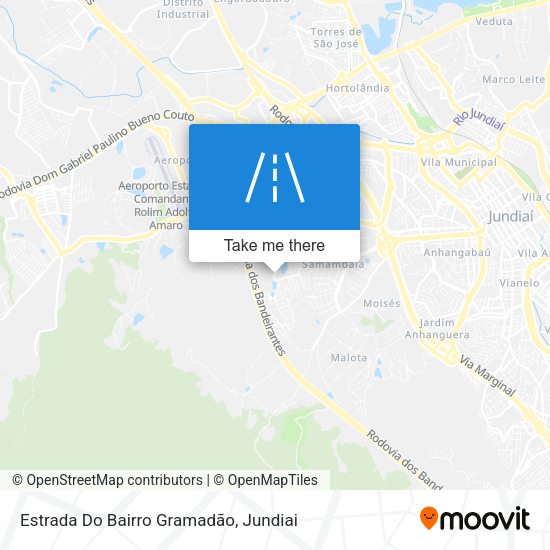 Estrada Do Bairro Gramadão map