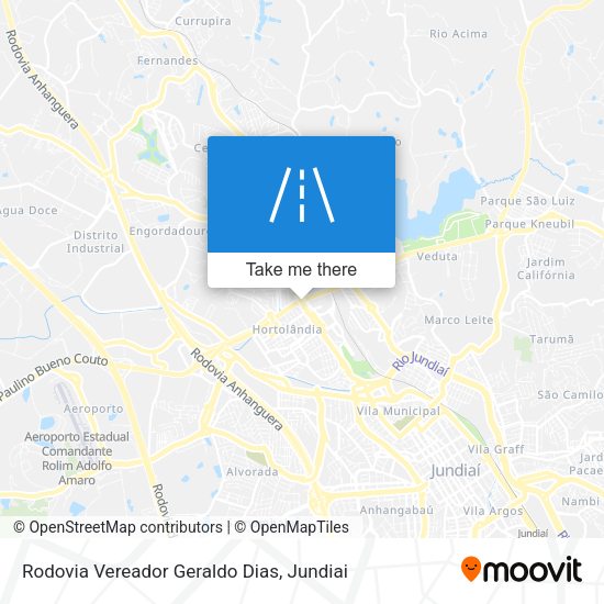 Rodovia Vereador Geraldo Dias map