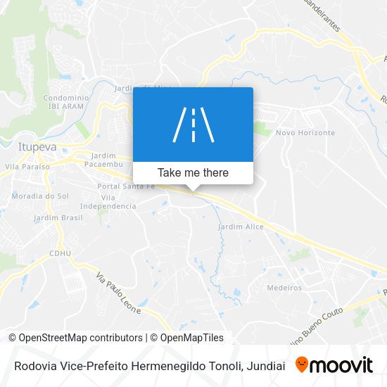 Rodovia Vice-Prefeito Hermenegildo Tonoli map
