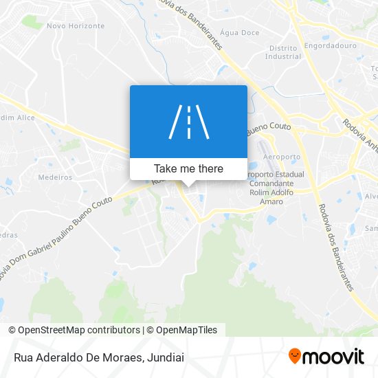 Mapa Rua Aderaldo De Moraes