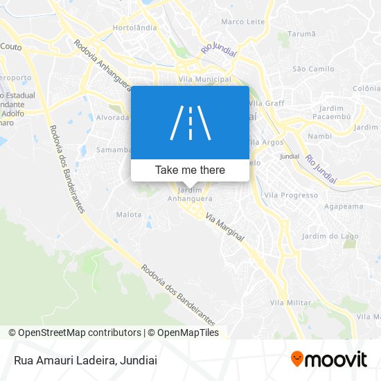 Mapa Rua Amauri Ladeira