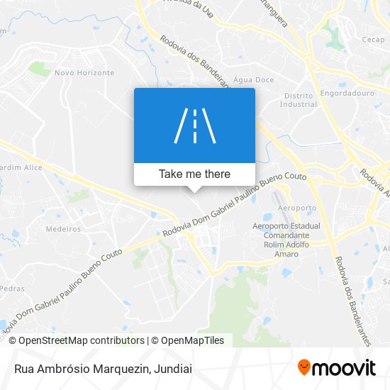 Mapa Rua Ambrósio Marquezin