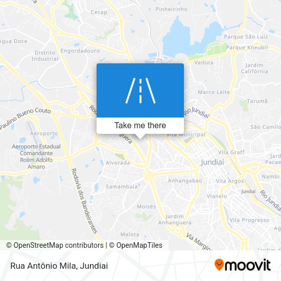 Rua Antônio Mila map