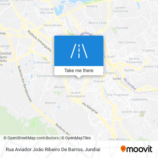 Mapa Rua Aviador João Ribeiro De Barros