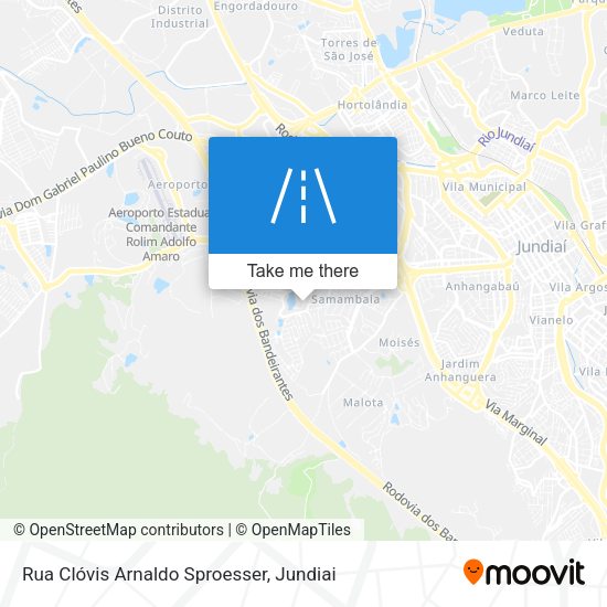 Rua Clóvis Arnaldo Sproesser map