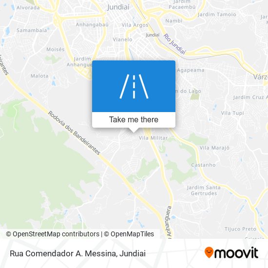 Mapa Rua Comendador A. Messina