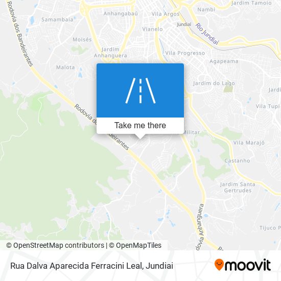 Mapa Rua Dalva Aparecida Ferracini Leal