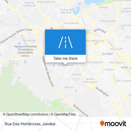Rua Das Hortências map