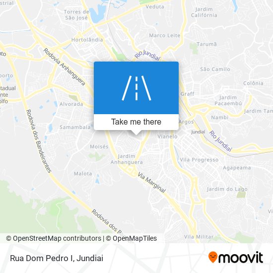 Mapa Rua Dom Pedro I