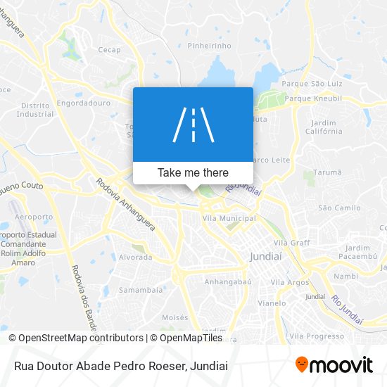 Mapa Rua Doutor Abade Pedro Roeser