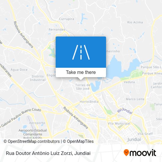 Rua Doutor Antônio Luiz Zorzi map