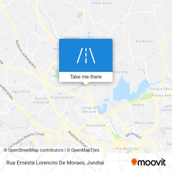 Rua Ernesta Lorencini De Moraes map